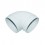 Coude circulaire à 90° Ø 100 ou 125 mm - CC [- conduits PVC de Ventilation - Atlantic]