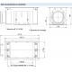 Boîtier de bouche CLD - Hauteur 140 mm - Manchon longitudinal Ø 90 mm [- mural, sol ou plafond - Réseau PEHD - Zehnder]