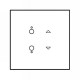Acier satin [- Epure - Interrupteurs et prises électriques Art Collection - Arnould]