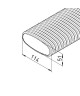 Conduit flexible plat 20 mètres - FRS-R [- Conduits et accessoires VMC en PE - Réseau FlexPipe Plus - Helios]