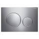 SIGMA 20 Chromé brillant / chromé mat / chromé brillant [- Plaque de déclenchement 2 touches - Geberit]