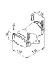 Raccord mixte droit - FRS-UG 51-75 [- Conduits et accessoires VMC en PE-HD - Réseau FlexPipe - Helios]