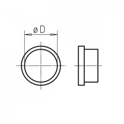 Bouchons pour conduits ronds (lot de 10) [- Conduits et accessoires VMC en PE - Réseau FlexPipe - Helios]