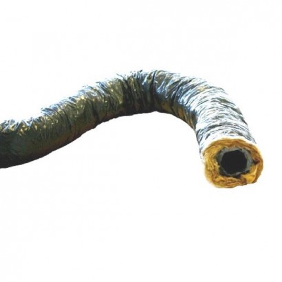 Gaine souple isolée ECOSOFT - Intérieur PVC - sans phtalates - Ø 80, 125, 160 et 200 mm - 6 mètres [- conduits - S&P]