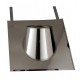 Solin Inox 15 à 30° ardoise avec collerette Therminox TZ - SIA30° [- conduits isolés extérieurs - Poujoulat]