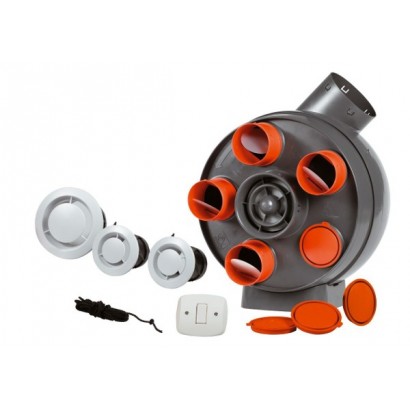Kit PENTA avec Bouches rondes [- Pack VMC Simple flux Autoreglable - Vortice]