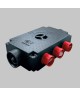 Caisson d'extraction isolé 5 piquages Ø 80 + 1 piquage Ø 125 cuisine [- 22347 - Répartiteur VMC - VORTICE]