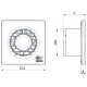 FILO - Aérateur Ultra plat [- Extracteur d'air intermittent - Ventilation mécanique ponctuelle - Vortice]