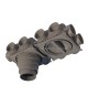 Caisson de distribution 12 piquages - 12X75 ou 90 mm [- Conduits et accessoires VMC en PEHD - Réseau Profi-air - Vortice]