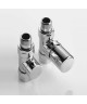Pack robinetterie manuelle thermostatisable - Droit - Chromé [- ACOVA]