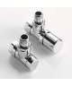 Pack robinetterie manuelle thermostatisable - Coudé - Chromé [- ACOVA]