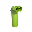 Té de raccordement 90° - 2 x Ø 75 ou 90 pour bouche ronde Ø 125 [- Conduits et accessoires VMC en PEHD - Brink]