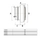 Bouche d'insufflation ronde - Ø 125 mm [- bouches VMC à débit réglable - Brink]