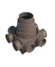 Caisson de distribution compact multi-configuration - 8 piquages [- Accessoires VMC en PEHD - Brink]