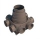 Caisson de distribution compact multi-configuration - 8 piquages [- Accessoires VMC en PEHD - Brink]