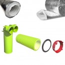 Kit de distribution d'air Ø 90 mm - 50 m - pour simple flux hygroréglable [- VMC Simple flux hygroréglable - BRINK]
