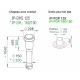Traversée de toit IP-DHS IP-DHR - Ø 125, 160 et 180 mm pour toit horizontal [Compatible PE isolé uniquement - Helios]