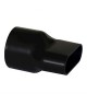 Manchette de raccordement Ø 80 mm vers 50x114 mm - ACR50/80 [- réseau VMC PEHD - Serie PLUGGIT - Unelvent]