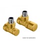 Pack robinetterie manuelle thermostatisable - Coude - Laiton [- ACOVA]