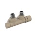 Pack robinetterie thermostatisable en H Coudé - Tête à droite - Couleur [- Monotube / Bitube Entraxe 50 mm - ACOVA]