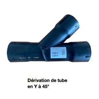 Dérivation PE Y 45° [- Ø 90 mm - Conduits et accessoires VMC en PE - Réseau ComfoTube - Zehnder]