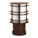 Borne STOCKHOLM - Verrerie Opale - Hauteur 28 cm [- Eclairage extérieur - Norlys]