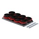Plaque de raccordement mixte : 4 piquages 75 et 4 piquages 90 mm pour caisson ComfoWell 420 [- ComfoTube - Zehnder]