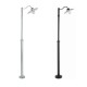 Lampadaire simple tête KARLSTAD [- Candelabre - Eclairage extérieur - Norlys]