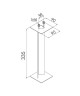 Kit d’ancrage sol meuble pour bornes ARENDAL [- Eclairage extérieur - Norlys]