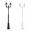 Lampadaire double tête MODENA - E27 [- Candelabre - Eclairage extérieur - Norlys]