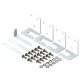 ComfoAir Fit 100 Kit de montage mural et plafond [- Accessoire VMC double flux décentralisée - Zehnder]