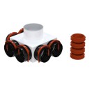 Caisson de distribution ComfoCube 220 - DN125 - 6 x DN90 [- Réseau PEHD ComfoTube - Zehnder]