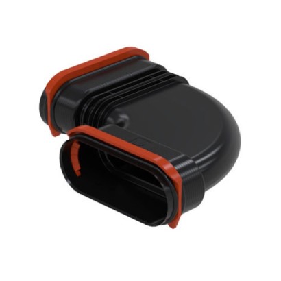 Coude 90° Horizontal pour conduit plat Comfoflat 51 [- Réseau PEHD Comfoflat 51- Zehnder]