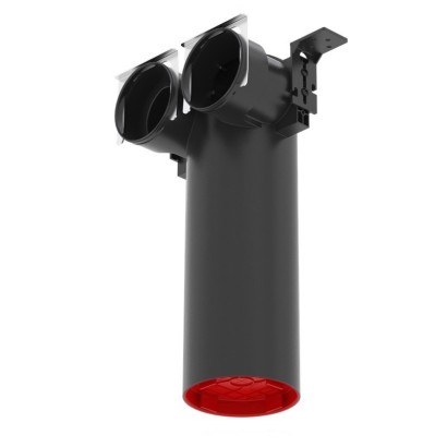 Plénum de bouche coudé TVA-P 75 DN125 - 2 x Ø 75 mm - Hauteur 375 mm [ - Réseau ComfoTube - 990326125 - Zehnder]