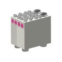 Caisson de distribution insonorisé DN180 pour Flair 400 - 2x10 DN90 [- Conduits et accessoires VMC en PEHD - Brink]