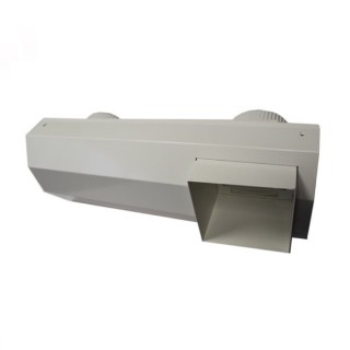 Terminal prise et rejet d'air (métal) blanc pour Renovent SKY - Ø 125 ou 160 mm [- Sortie murale VMC double flux - BRINK]