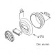 Bouche Auto 15, 30 ou 45 m3/h avec manchette à joint Ø 125 mm [- bouche d'extraction autoreglable - Brink]