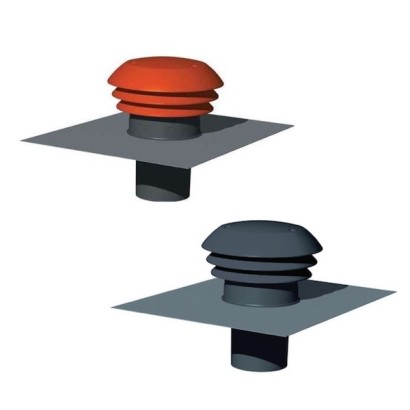 Chapeau de toiture plastique CPR - Ø 125 ou 150/160 mm [- Sortie toiture VMC - S&P Unelvent]