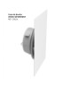 Façade de bouche rectangulaire extraplate blanc RAL 9010 [- bouche d’insufflation et extraction - Brink]