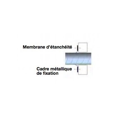 Membrane d'étanchéité de Ø 80* à 500 pour maisons BBC (lot de 2 pièces) [- accessoire VMC - Unelvent]