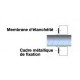 Membrane d'étanchéité de Ø 80* à 500 pour maisons BBC (lot de 2 pièces) [- accessoire VMC - Unelvent]