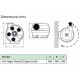 Kit Hygro B Penta ES - Bouches WC et cuisine à piles [- Pack VMC Simple flux Hygro B Basse consommation - Vortice]
