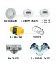 Kit accessoires DUOCOSY HR pour réseau Linéaire [- VMC Double Flux - Atlantic]