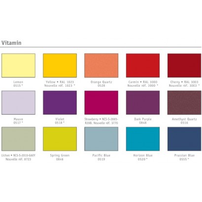 ZEHNDER - Couleurs TONIC - Ancien nuancier ACOVA