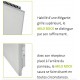 MILO ROCK Vertical hauteur 1500 mm [- Radiateur Inertie Granit - LVI]