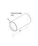 Tube de montage rond pour ComfoSpot 50 [- Accessoire VMC double flux pour pièce individuelle - Zehnder]